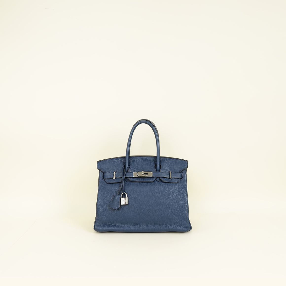 Hermes Bleu Royal Retourne Birkin 30 Bag — image 1 of 14