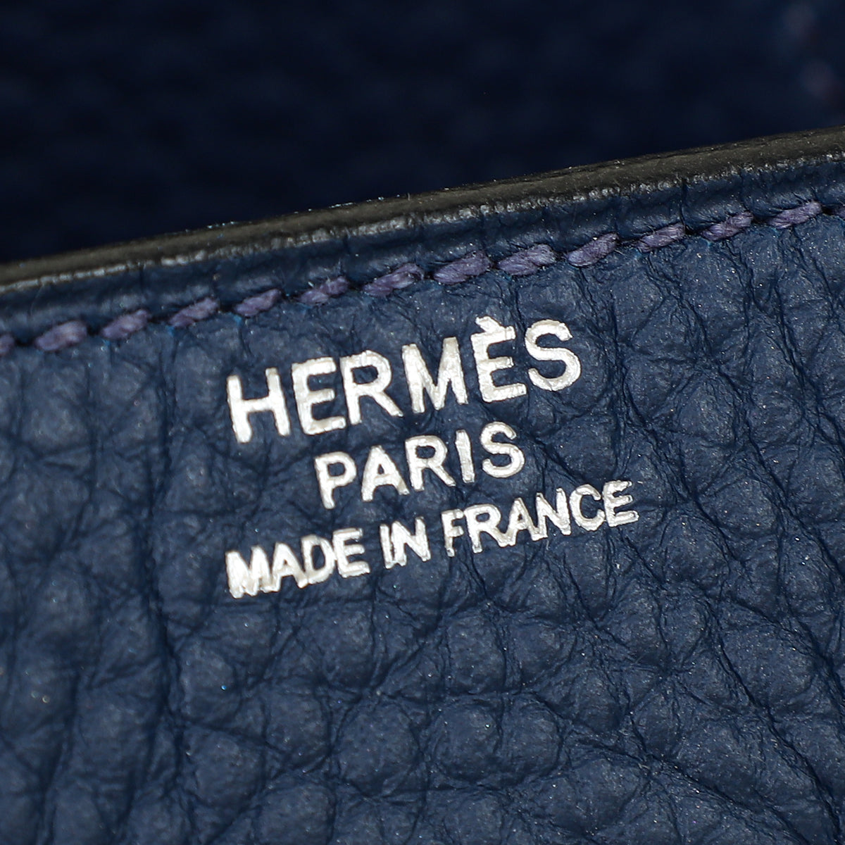 Hermes Bleu Royal Retourne Birkin 30 Bag — image 12 of 14