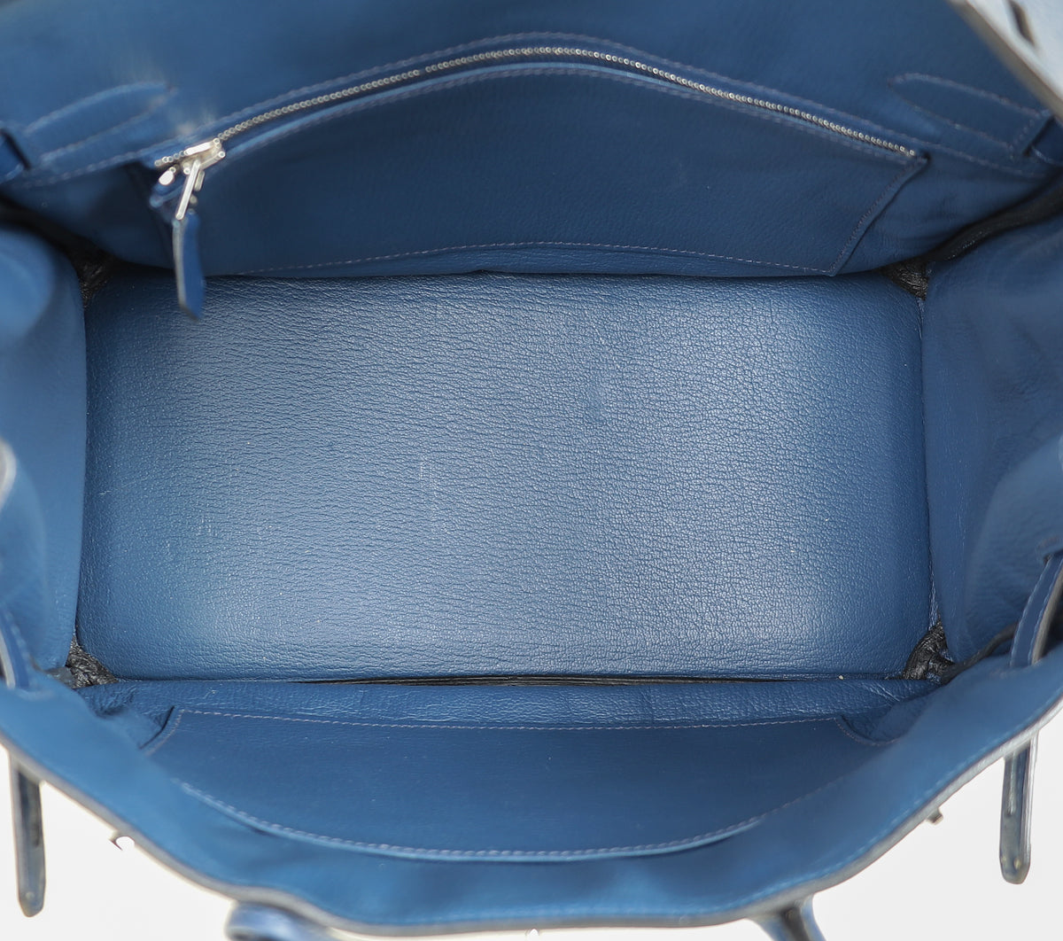 Hermes Bleu Royal Retourne Birkin 30 Bag — image 13 of 14