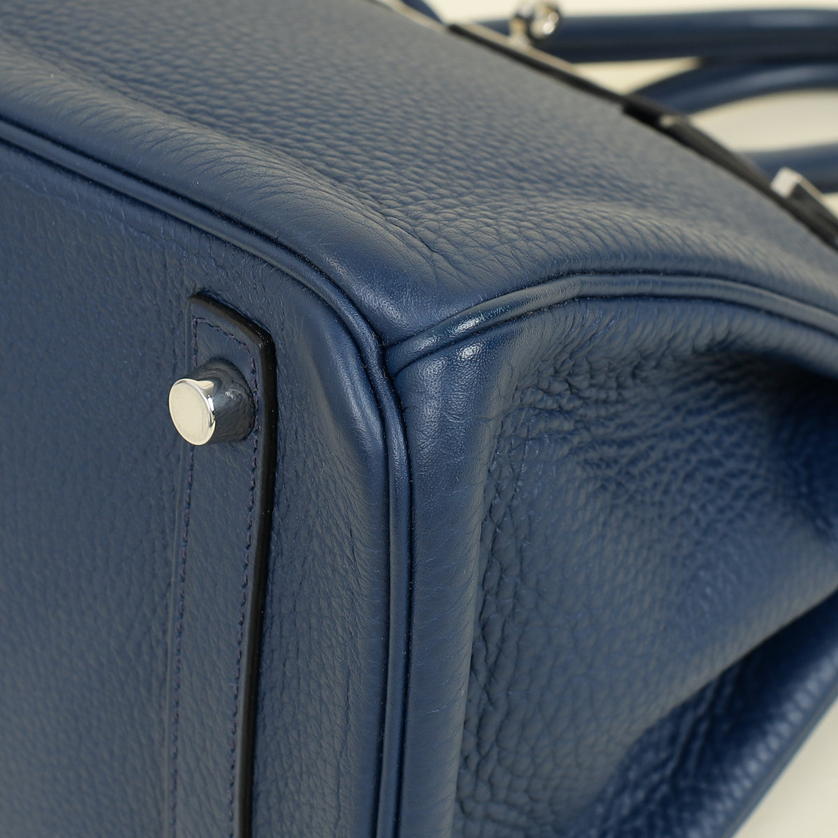 Hermes Bleu Royal Retourne Birkin 30 Bag — image 5 of 14