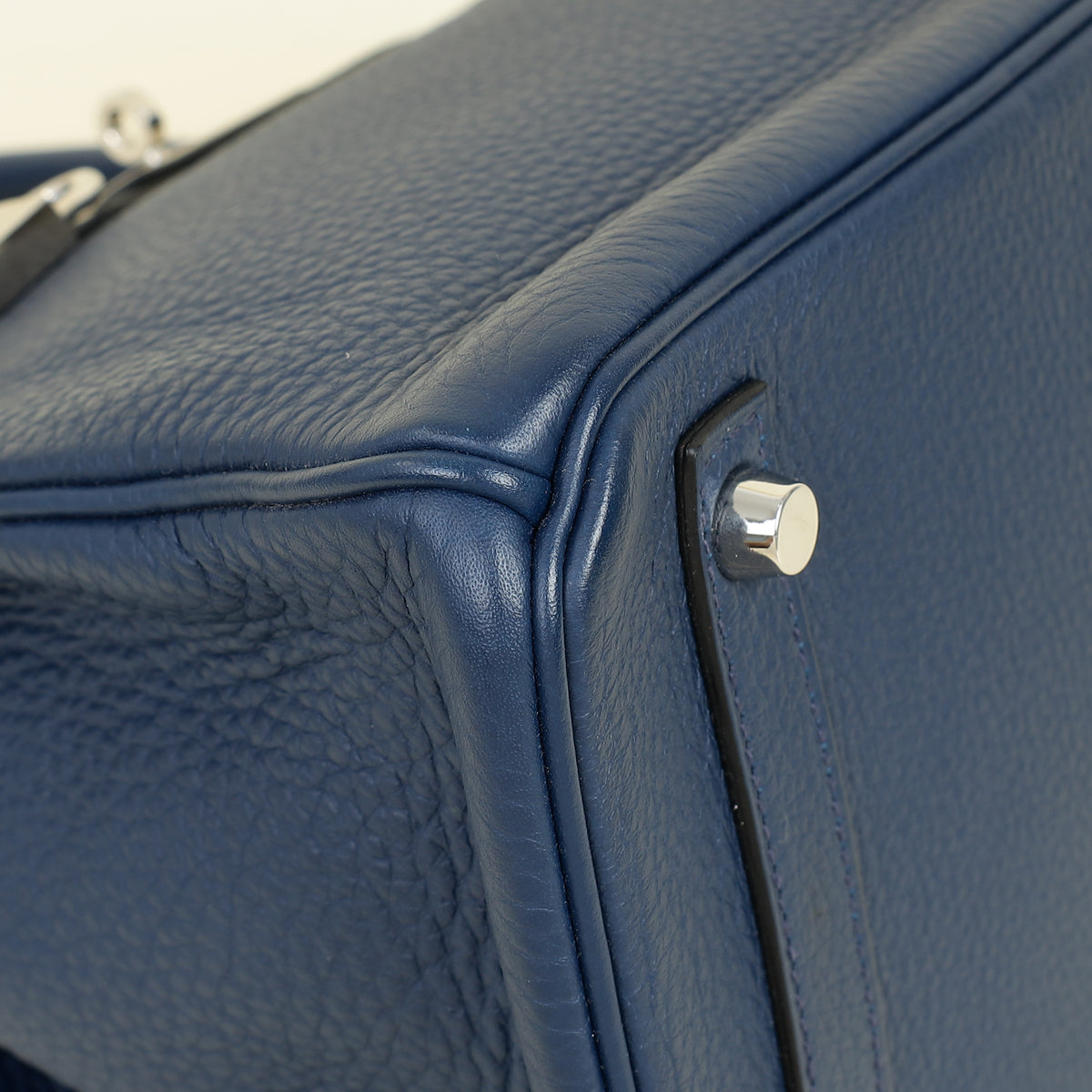 Hermes Bleu Royal Retourne Birkin 30 Bag — image 6 of 14