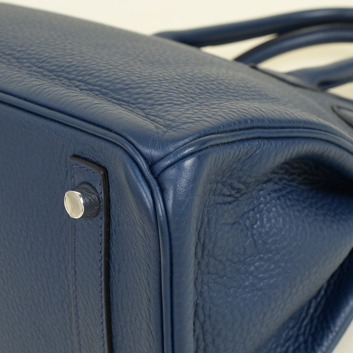 Hermes Bleu Royal Retourne Birkin 30 Bag — image 7 of 14
