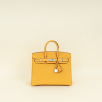 Hermes Jaune Ambre Birkin 25 Bag