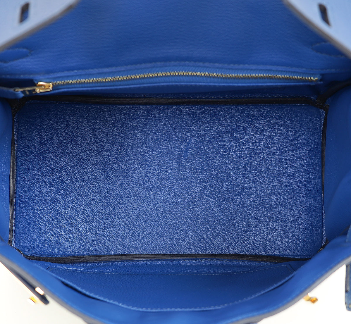 Hermes Bleu France Retourne Birkin 25 Bag — image 12 of 14