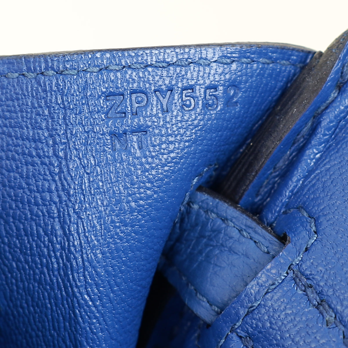 Hermes Bleu France Retourne Birkin 25 Bag — image 13 of 14