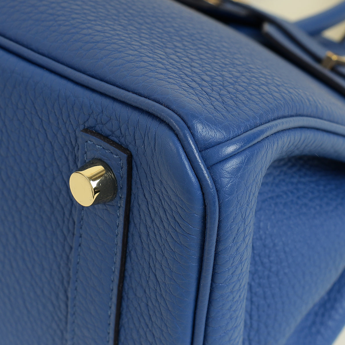 Hermes Bleu France Retourne Birkin 25 Bag — image 5 of 14