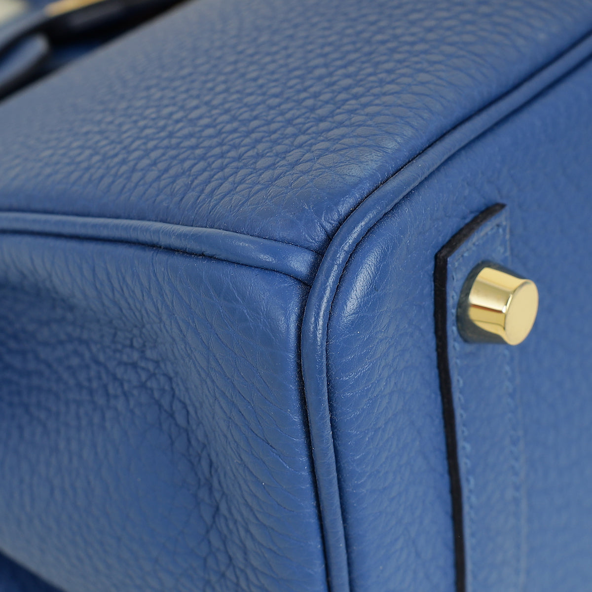 Hermes Bleu France Retourne Birkin 25 Bag — image 6 of 14