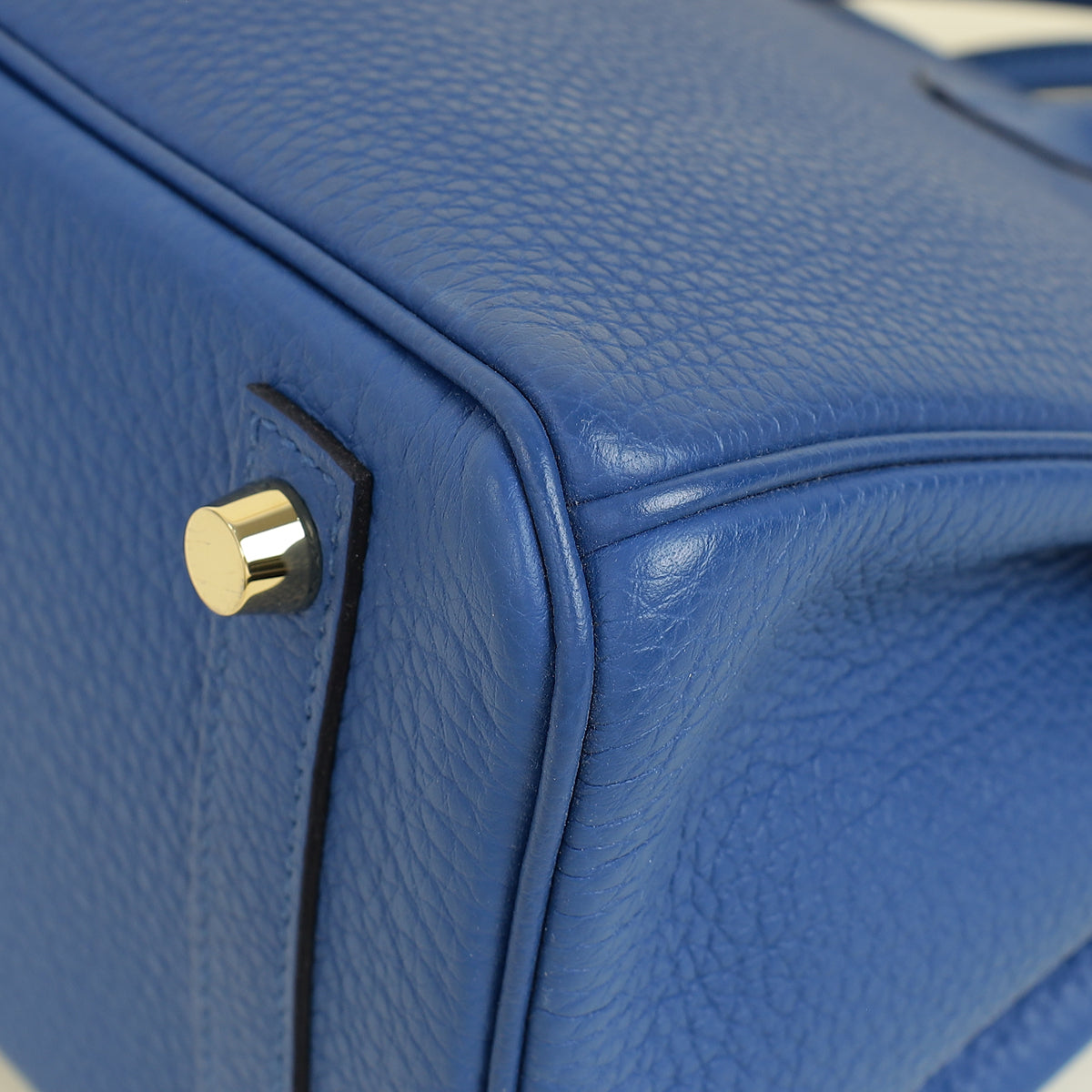 Hermes Bleu France Retourne Birkin 25 Bag — image 7 of 14