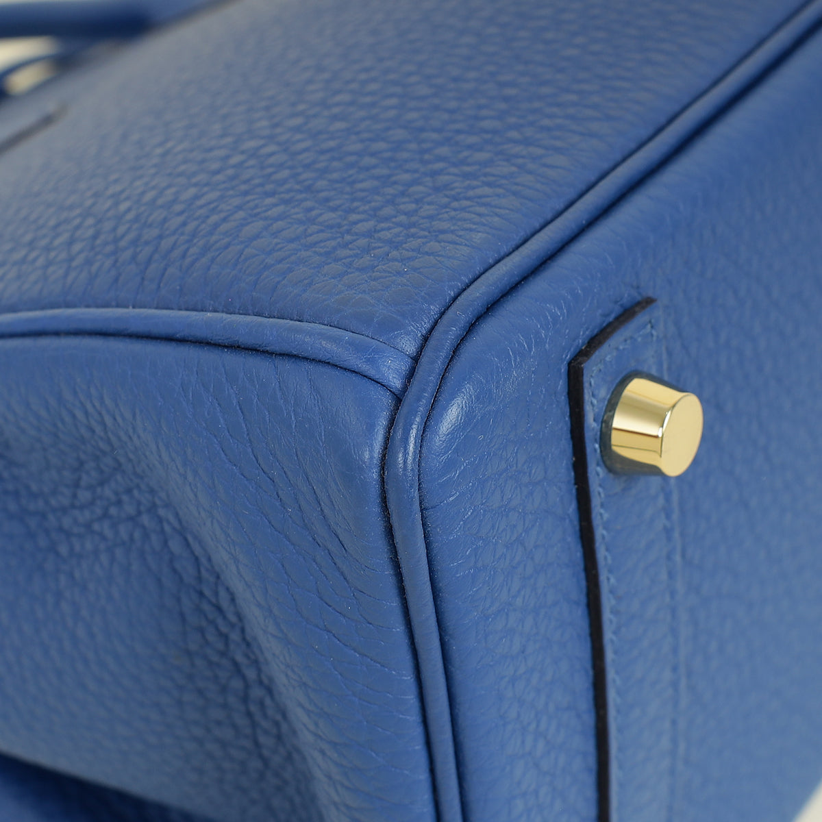 Hermes Bleu France Retourne Birkin 25 Bag — image 8 of 14