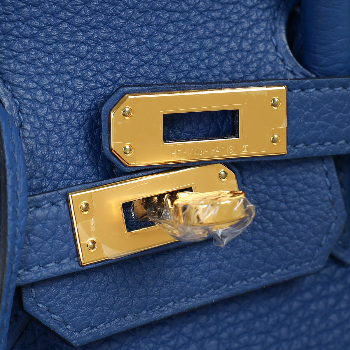 Hermes Bleu France Retourne Birkin 25 Bag — image 10 of 14