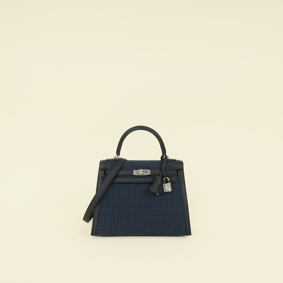 Hermes Bicolor Kelly 25 Sellier Quadrille Bag — image 1 of 14
