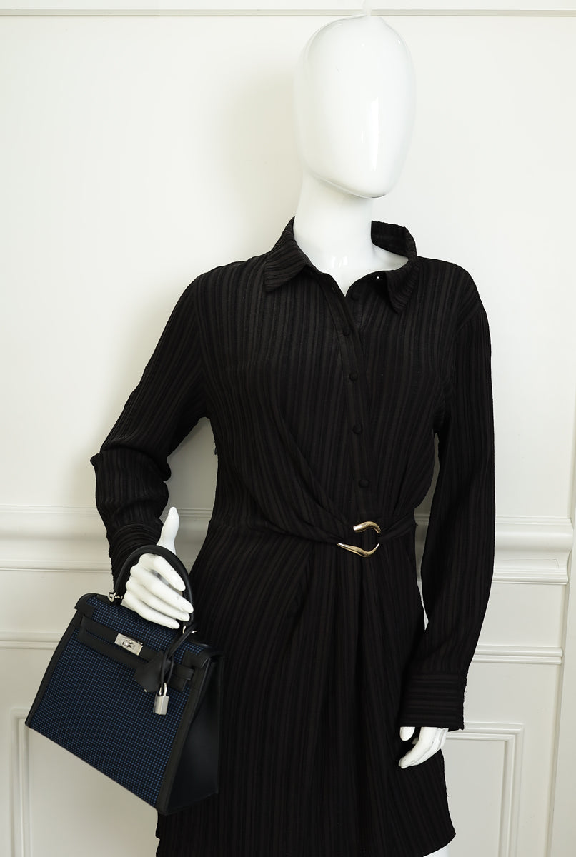 Hermes Bicolor Kelly 25 Sellier Quadrille Bag — image 14 of 14