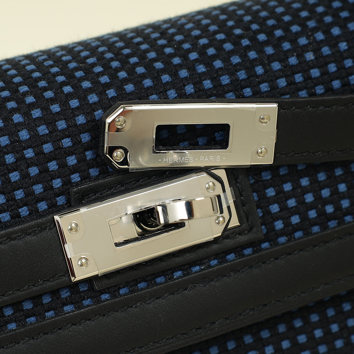 Hermes Bicolor Kelly 25 Sellier Quadrille Bag — image 10 of 14