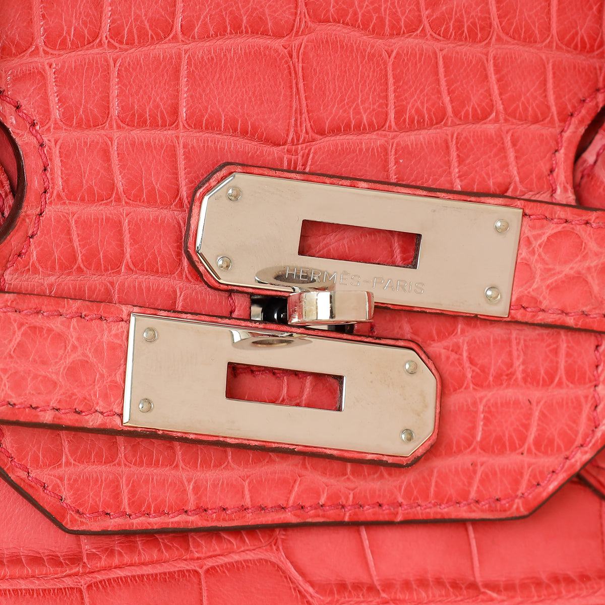 Hermes Bougainvillea Matte Alligator Retourne Birkin 35 Bag | — image 12 of 16