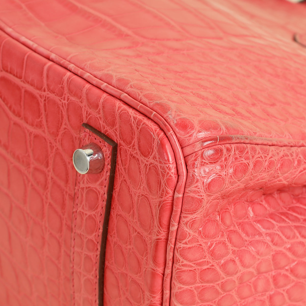 Hermes Bougainvillea Matte Alligator Retourne Birkin 35 Bag | — image 7 of 16
