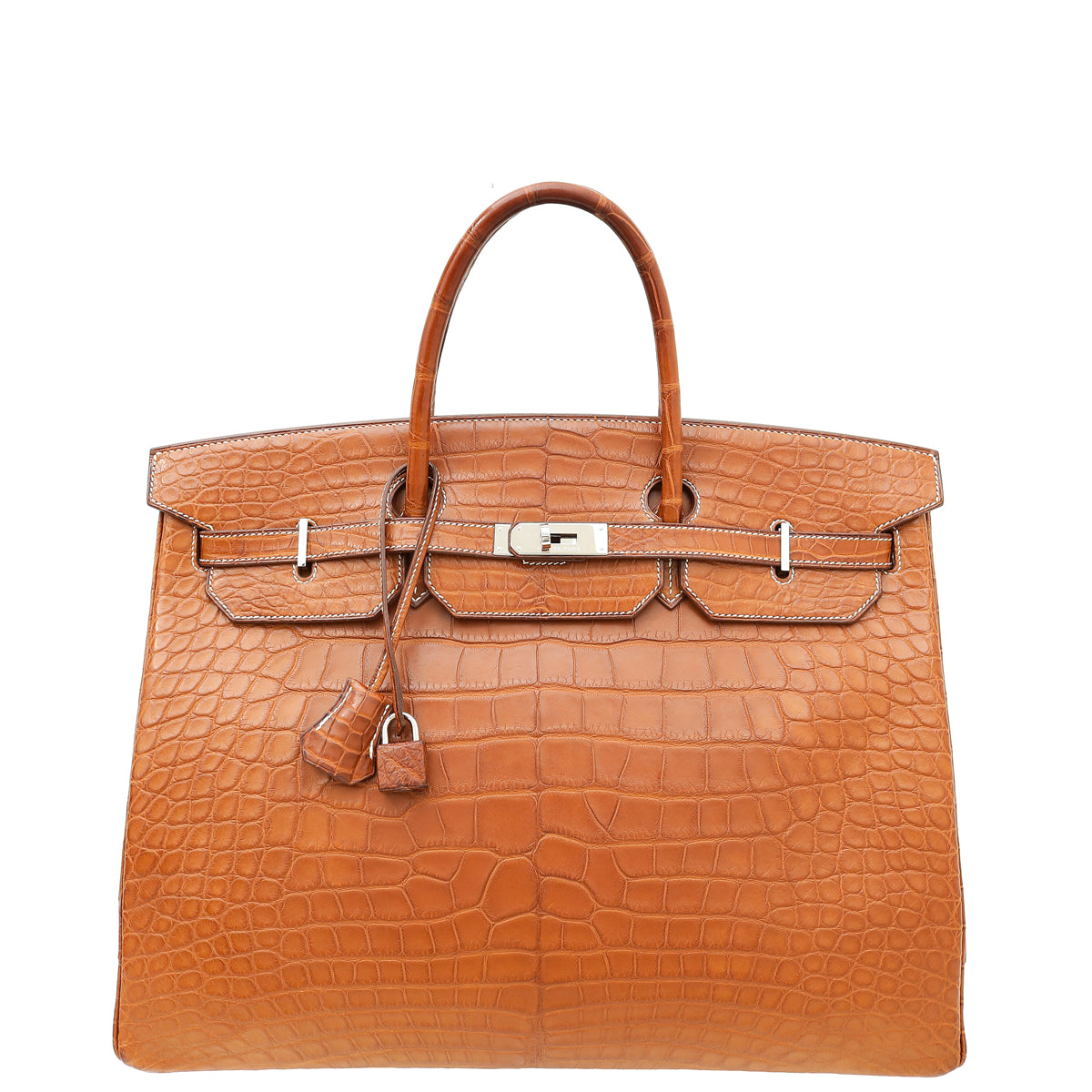 Hermes Fauve Matte Alligator Birkin 40 Bag