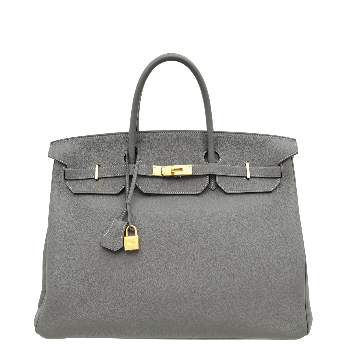 Hermes Bicolor Horseshoe Stamp Verso Retourne Birkin 40 Bag