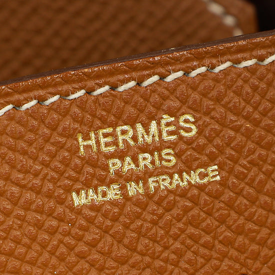 Hermes Gold Retourne Birkin 25 Bag