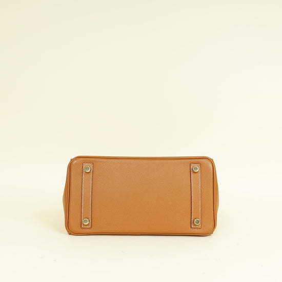 Hermes Gold Retourne Birkin 25 Bag