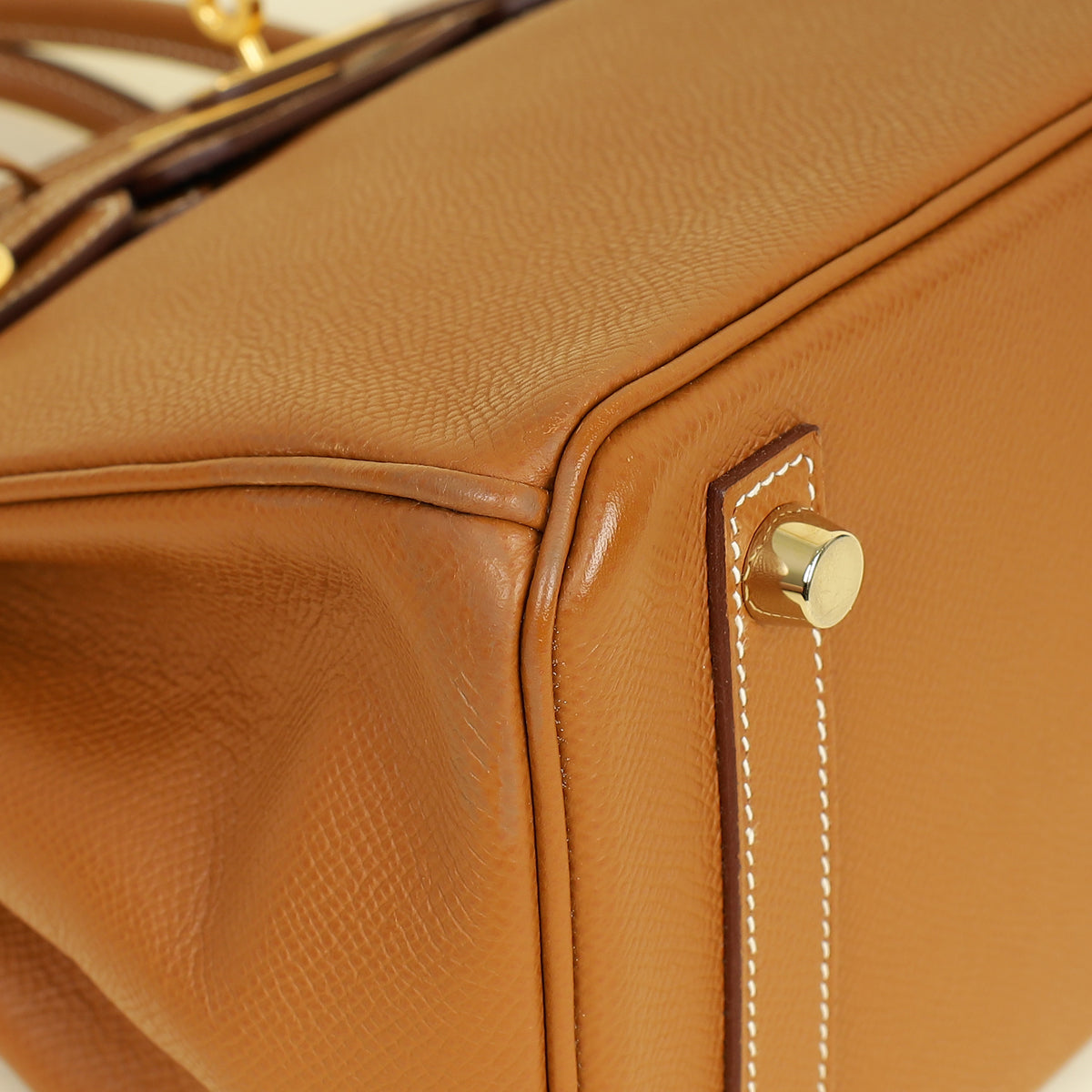 Hermes Gold Retourne Birkin 25 Bag