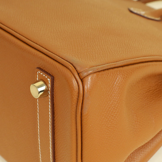 Hermes Gold Retourne Birkin 25 Bag