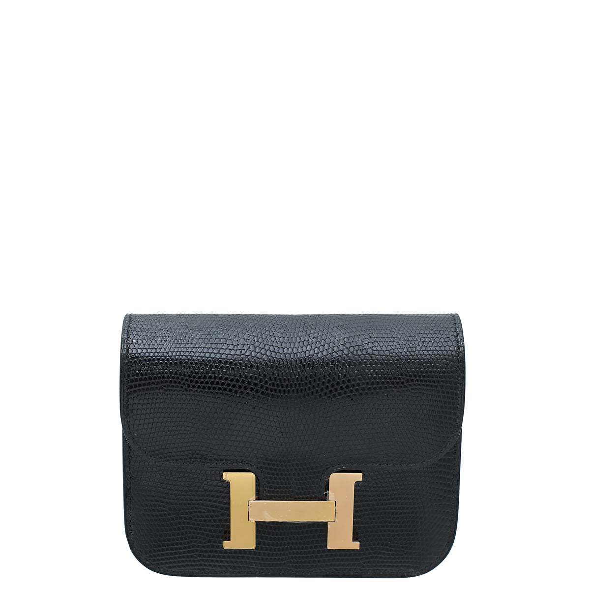 Hermes Noier Lizard Constance Slim Wallet-Hermes-THE CLOSET