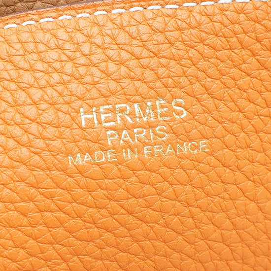 Sold at Auction: AUTHENTIC HERMES DOUBLE SENS 36 REVERSIBLE TOTE BAG