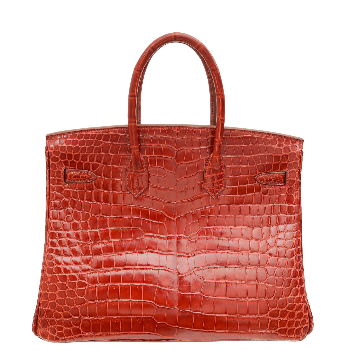 Hermes Miel Shiny Porosus Crocodile Birkin 35 Bag