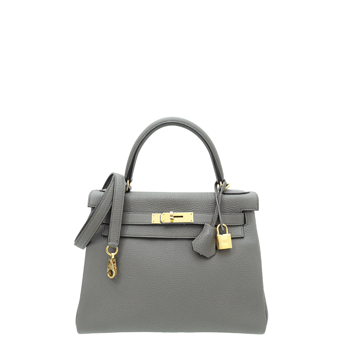 Hermes Gris Etain Retourne Kelly 28 Bag-Hermes-THE CLOSET