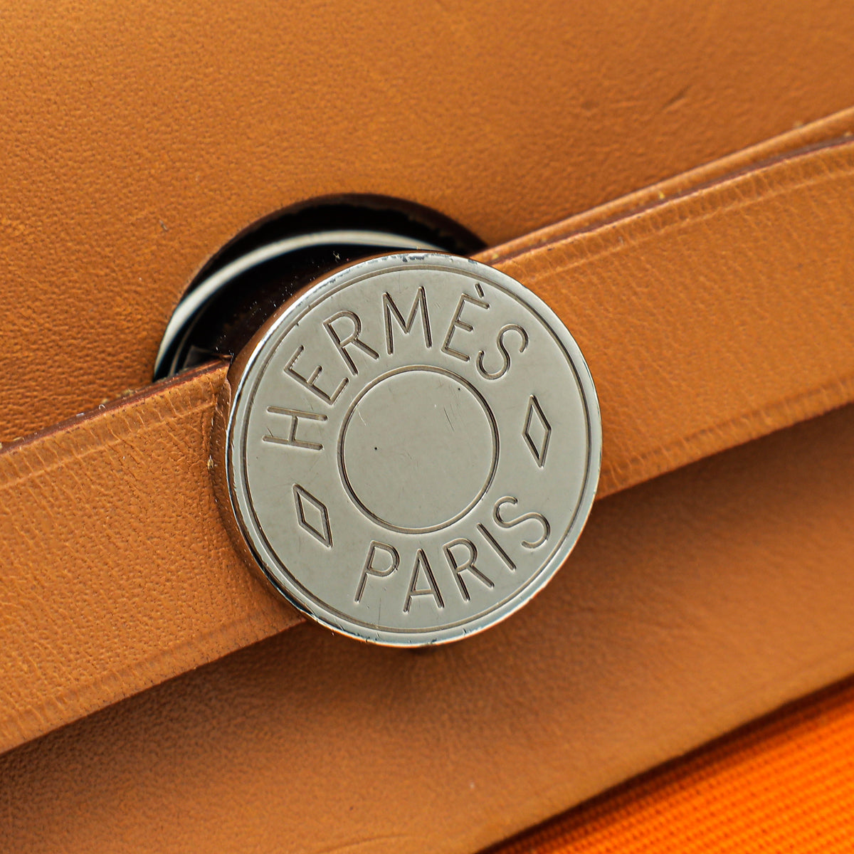 Hermes Bicolor Herbag PM Vache Hunter Toile Bag