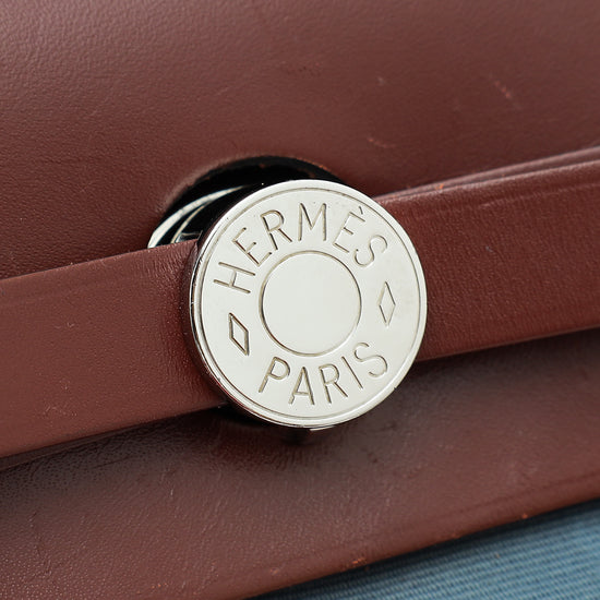 Hermes Bicolor Herbag 31 Sellier Vache Hunter Toile PM Bag