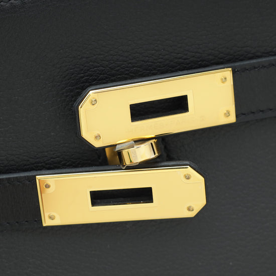 Hermes Noir Jypsiere Mini Evergrain Sangle Bag