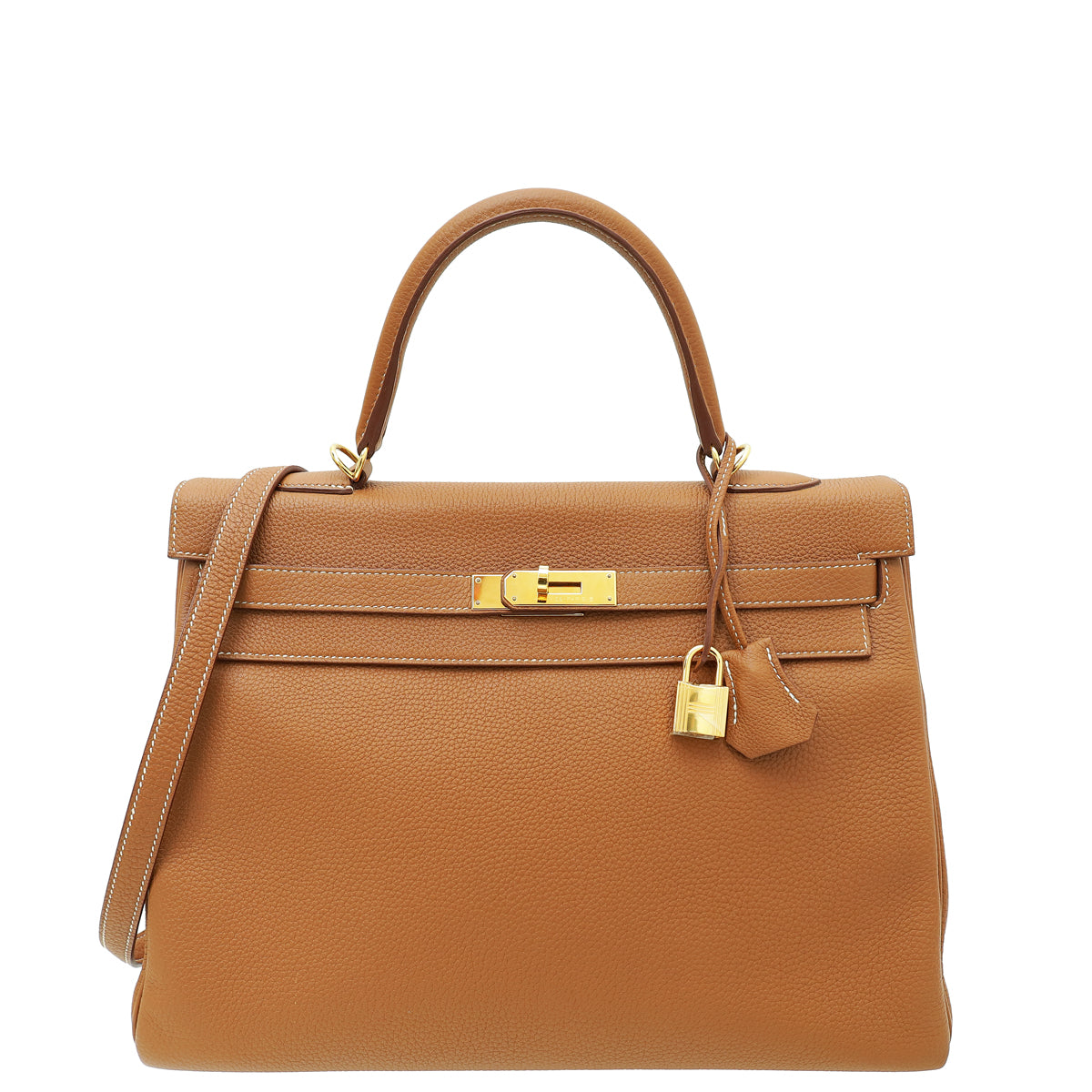 Hermes Gold Retourne Kelly 35 Bag-Hermes-THE CLOSET