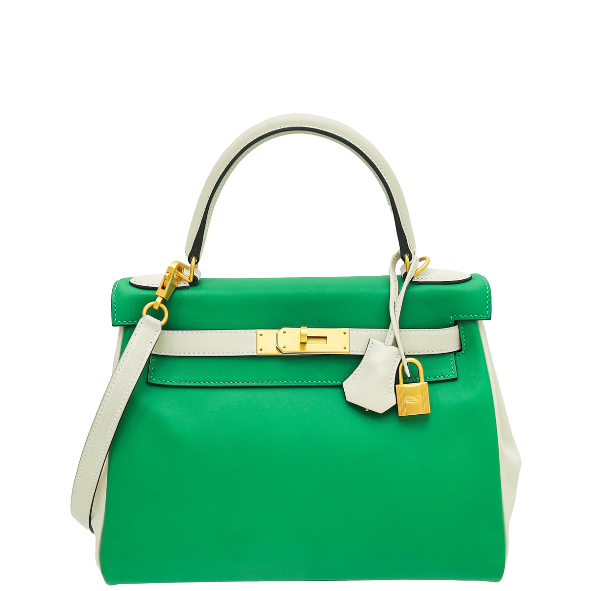 Hermes Bicolor Horseshoe Kelly 28 Bag-Hermes-THE CLOSET