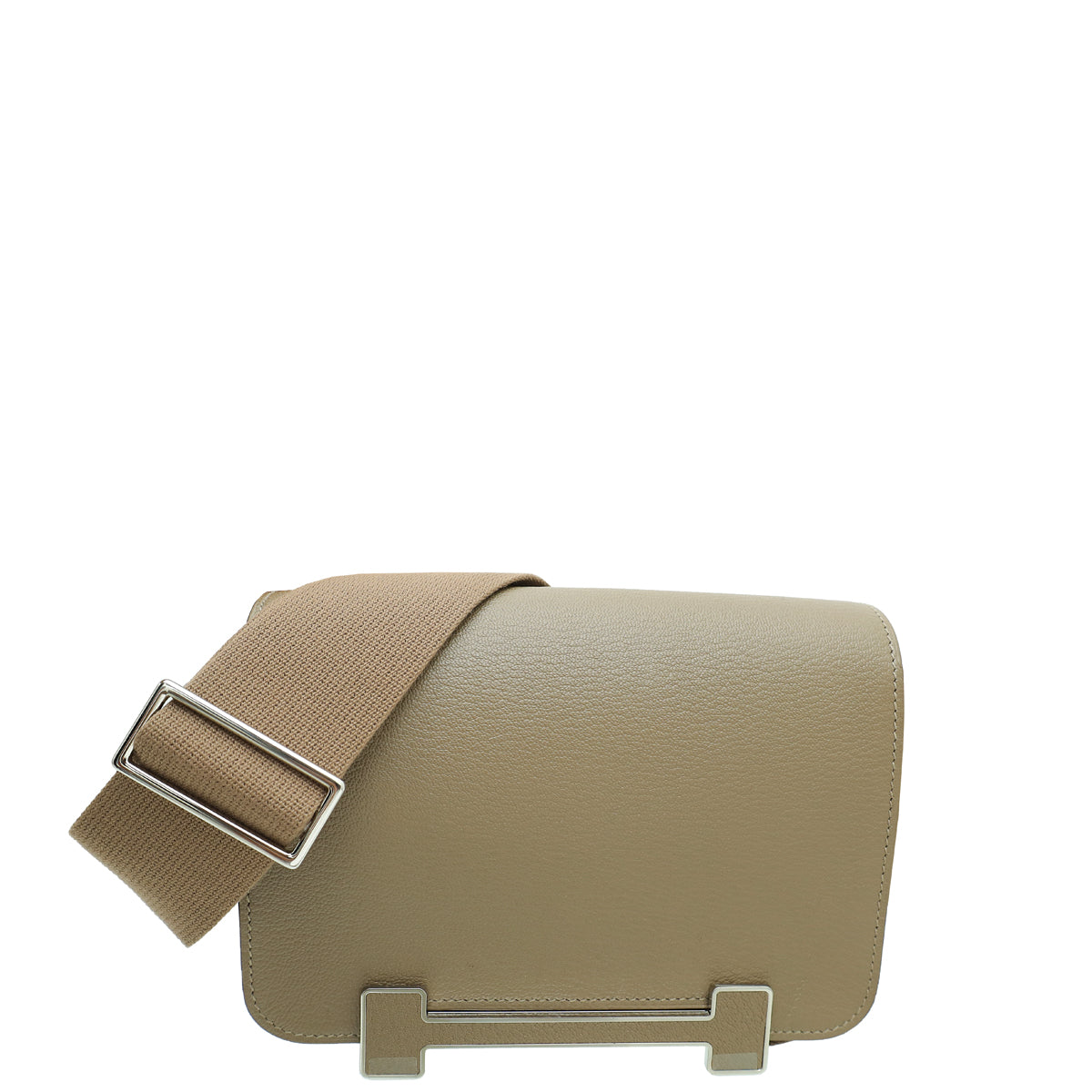 Hermes Etoupe Mysore Goatskin Geta Bag-Hermes-THE CLOSET