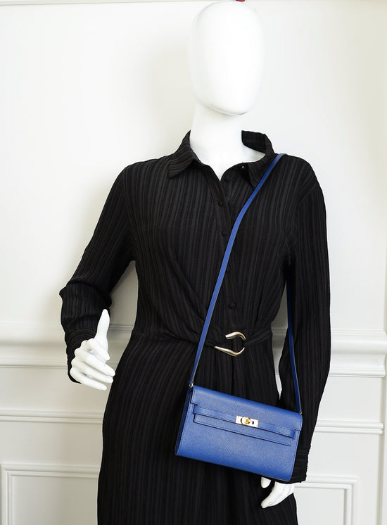 Hermes Bleu Royal Kelly To Go Wallet