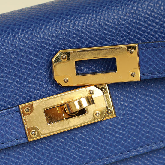 Hermes Bleu Royal Kelly To Go Wallet
