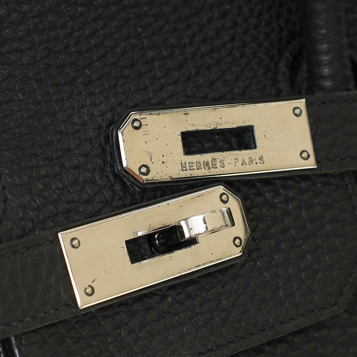 Hermes Noir Retourne Birkin 35 Bag