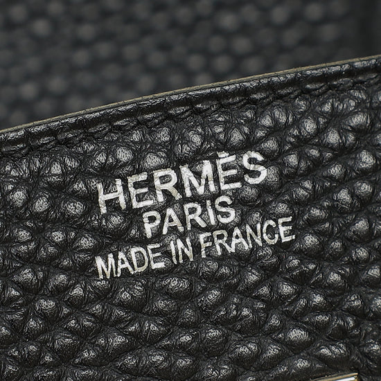 Hermes Noir Retourne Birkin 35 Bag