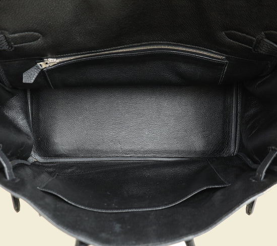 Hermes Noir Retourne Birkin 35 Bag