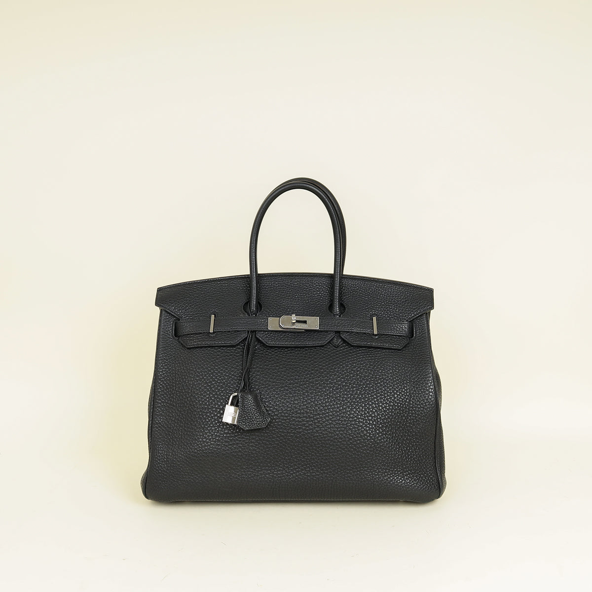Hermes Noir Retourne Birkin 35 Bag