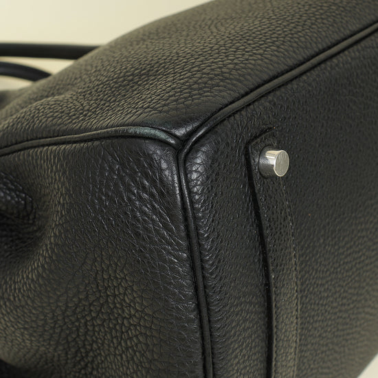 Hermes Noir Retourne Birkin 35 Bag