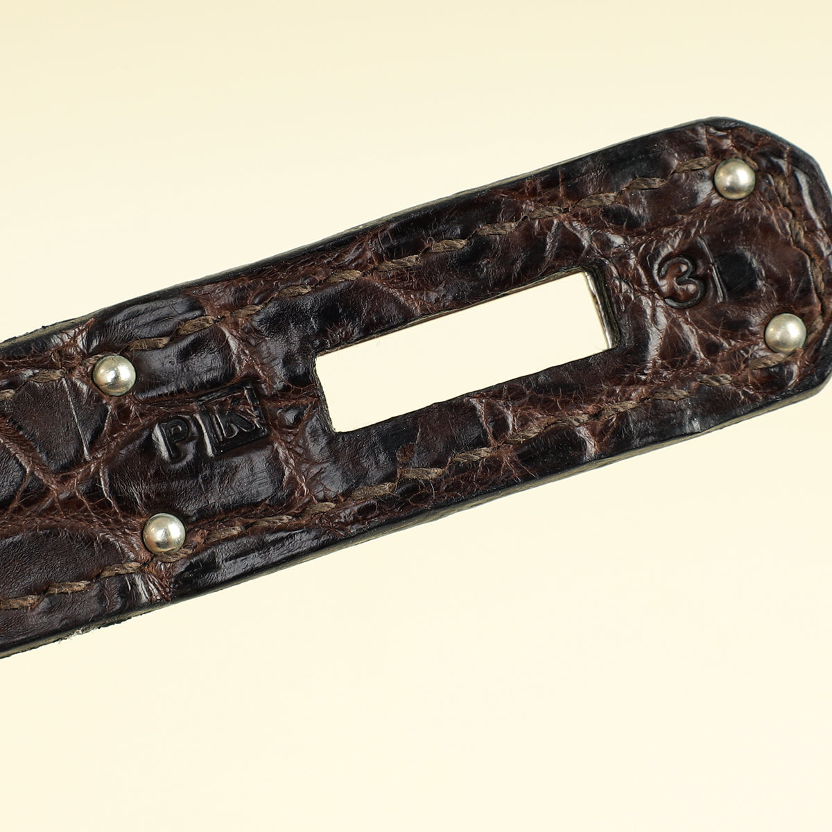 Hermes Chocolate Matte Niloticus Crocodile Birkin 30 Bag w/ Twilly