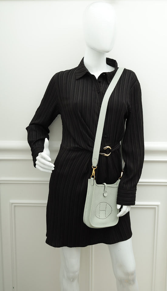 Hermes Gris Neve Evelyne TPM 16 Bag-Hermes-THE CLOSET