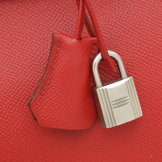 Load image into Gallery viewer, Hermes Rouge Casaque Retourne Birkin 30 Bag
