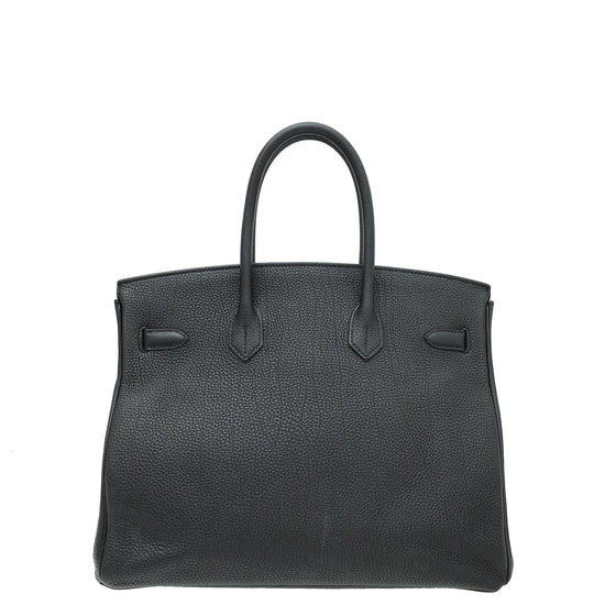 Hermes Noir Birkin 35 Bag
