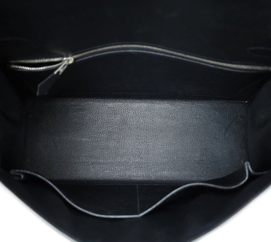 Hermes Noir Sellier Kelly 32 Bag