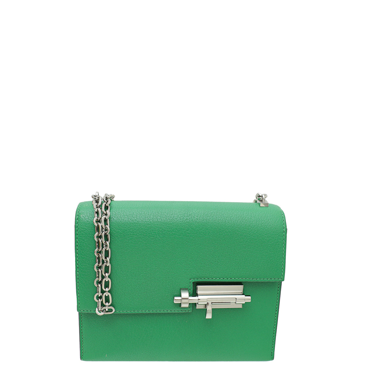 Hermes Menthe Verrou Chaine Verso Mini Chevre Mysore Bag-Hermes-THE CLOSET