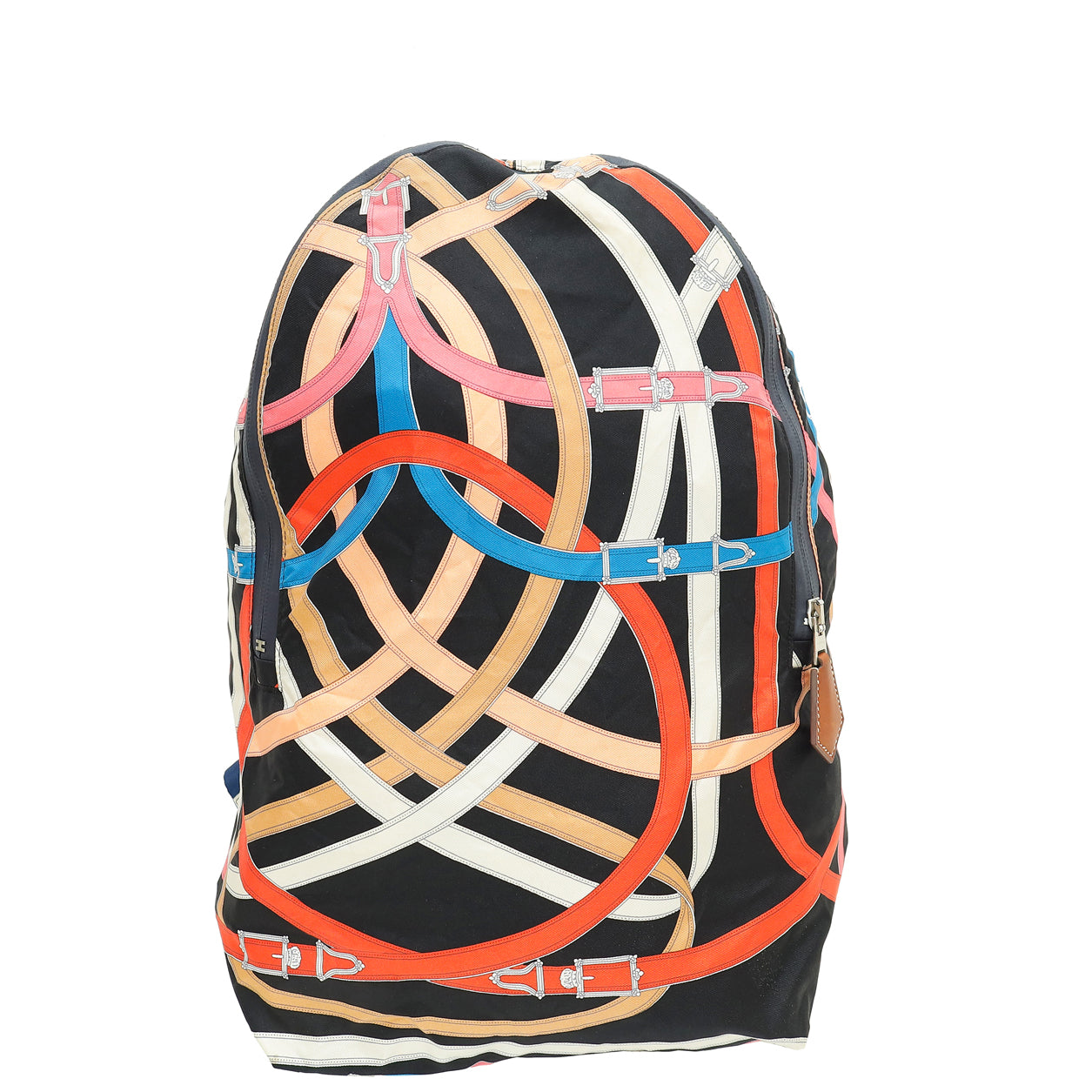 Hermes Multicolor Silk Barenia Cavalcadour Airsilk Backpack Bag-Hermes-THE CLOSET