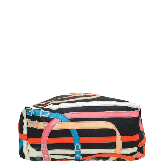 Hermes Multicolor Silk Barenia Cavalcadour Airsilk Backpack Bag